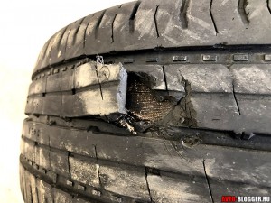 Потрескалась шина