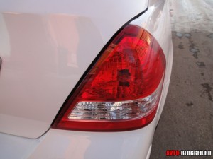 Nissan Tiida, задние фонари, фото 2