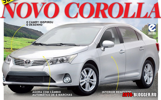 кузов Toyota corolla 2013