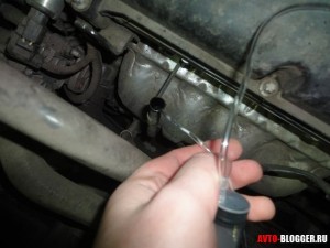 Вставляем трубочку