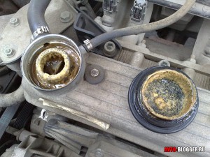 пена в радиаторе